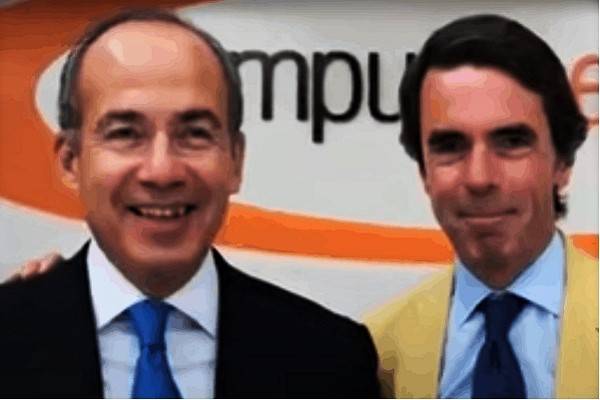 Felpe Calderón obtiene residencia española, trabajará para José Ma Aznar