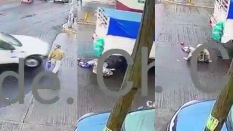 Video: Camioneta pasa encima de un adulto mayor y sobrevive en el Estado de México