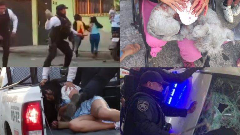 Video: Campal entre vecinos y policías en Neza deja una patrulla chocada