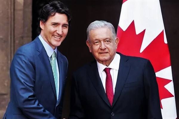 Trudeau: México y Canadá naciones progresistas, AMLO celebra acuerdos