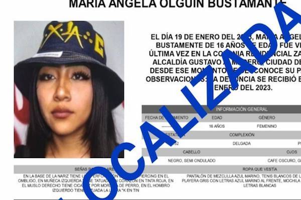 Tras investigación Fiscalía muestra que Ángela Olguín se ausentó voluntariamente