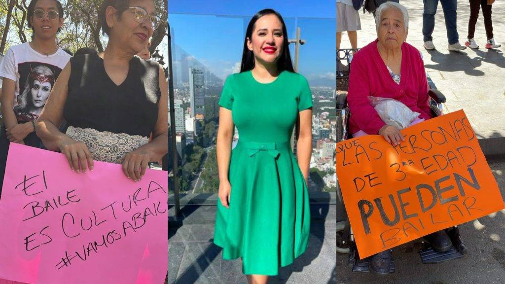 Video: "Prohibido bailar"; Sandra Cuevas reprime manifestación de adultos mayores