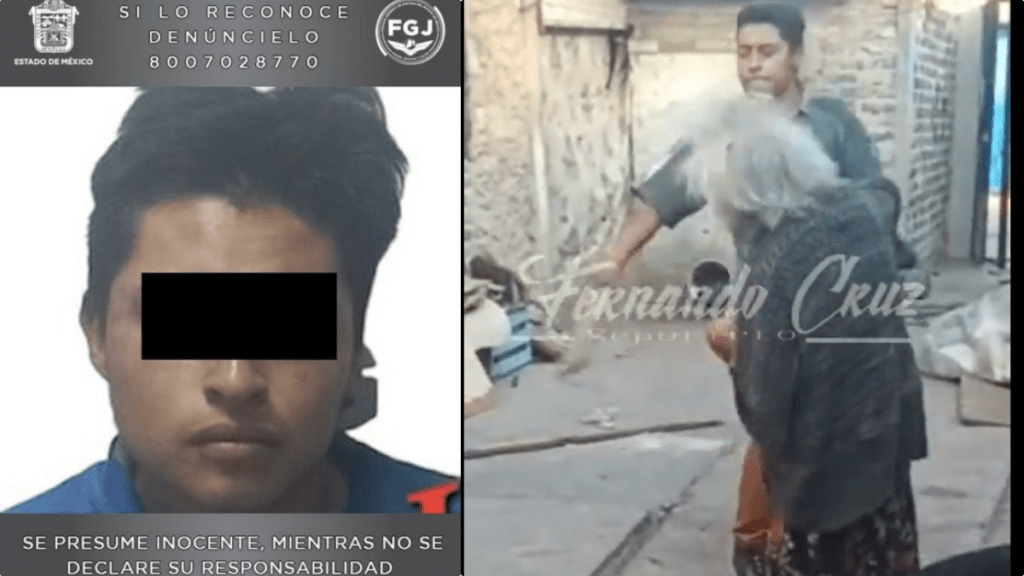 La fiscalía General de Justicia del Estado de México dio a conocer la vinculación a proceso del sujeto que golpeó con un tubo la cabeza a una adulta mayor