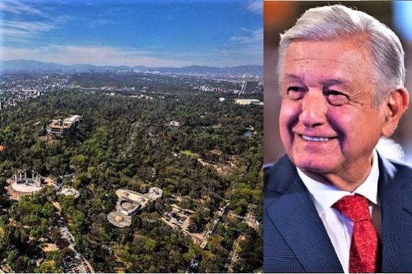 AMLO y Sheinbaum presumen renacimiento del bosque de Chapultepec