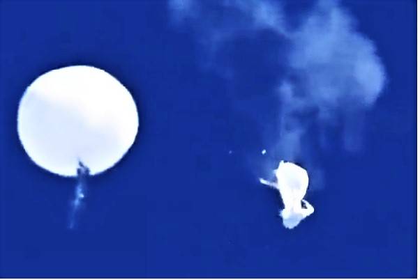 Biden derribó en el mar a globo chino, usó dos aviones de combate