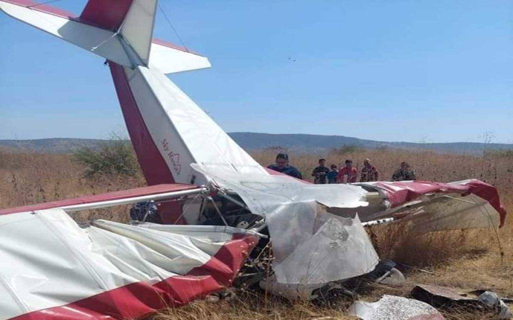 Desplome de aeronave ultraligera, deja dos personas muertas en Morelos