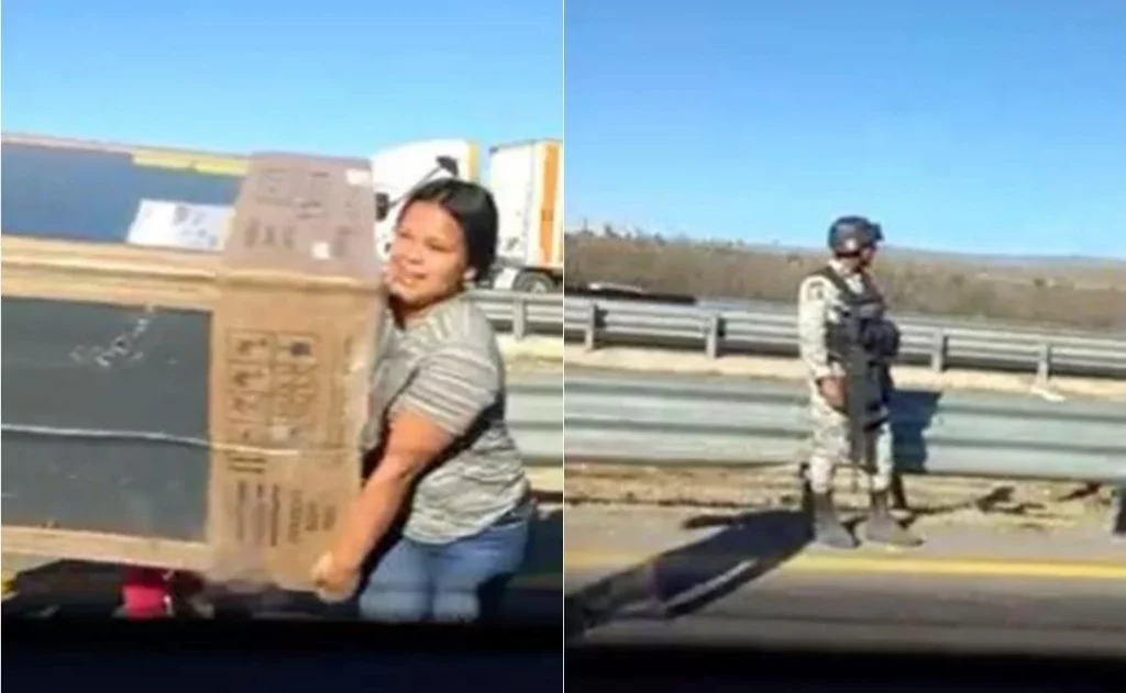 Video: Tráiler vuelca en carretera de San Luis Potosí; se desata la rapiña