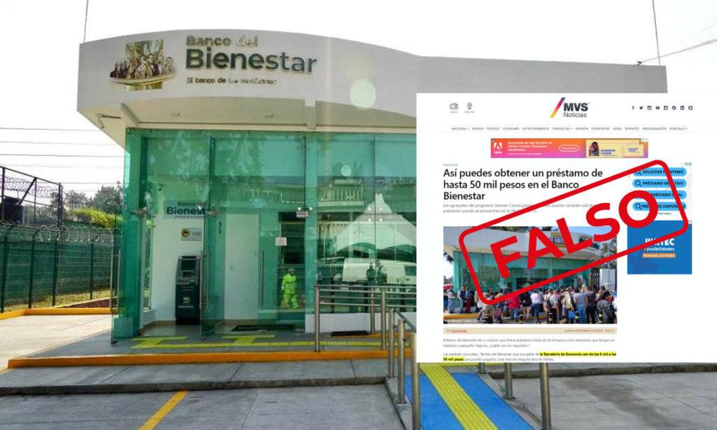 La Secretaría del Bienestar desmintieron a diversos medios que aseguraban se podía conseguir un préstamo de 50,000 pesos a través del Banco del Bienestar