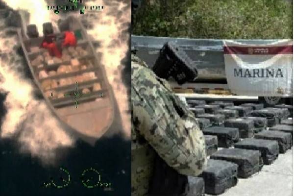 Marina decomisa dos toneladas de cocaína en las costas de Oaxaca