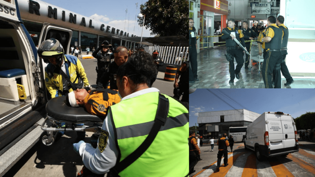 Un intento de asalto en la Central Camionera de Taxqueña dejó como saldo dos personas muertas y varios lesionados, entre ellos a un custodio de la empresa Transval.