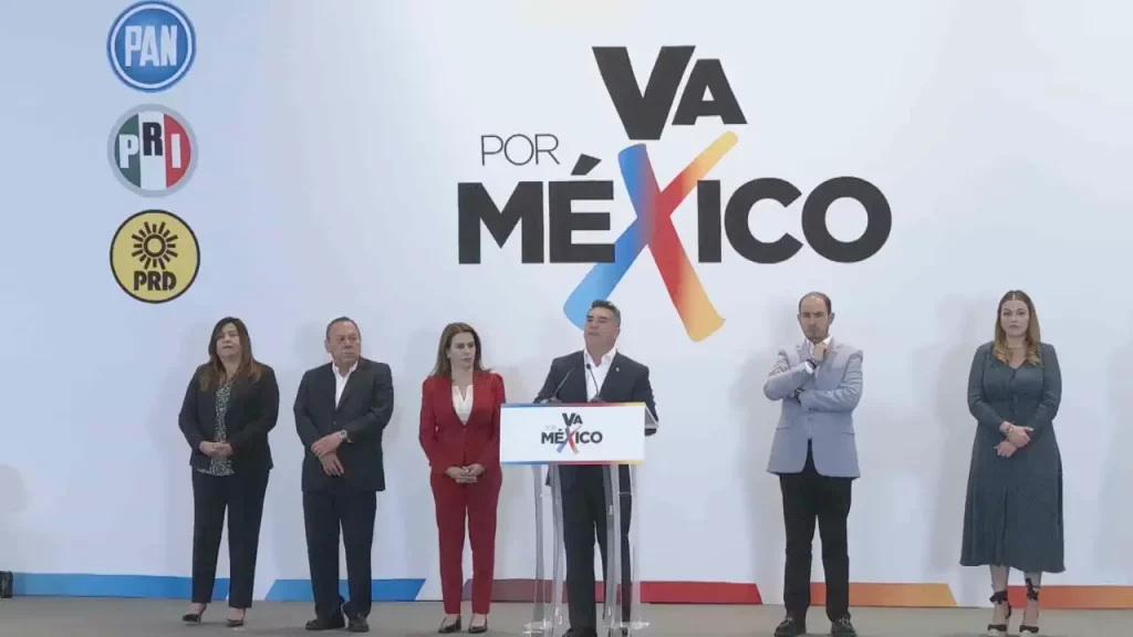 Los partidos perdedores de la elección del Estado de México, PRI, PAN y PRD, anunciaron que se van juntos a la elección de 2024 y no aceptaran a nadie que venga de Morena.