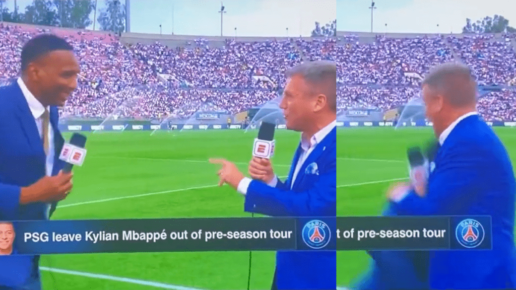 El partido amistoso entre el entre Real Madrid y el Milán se vio opacado por el desmayo del exfutbolista ante las cámaras de televisión.