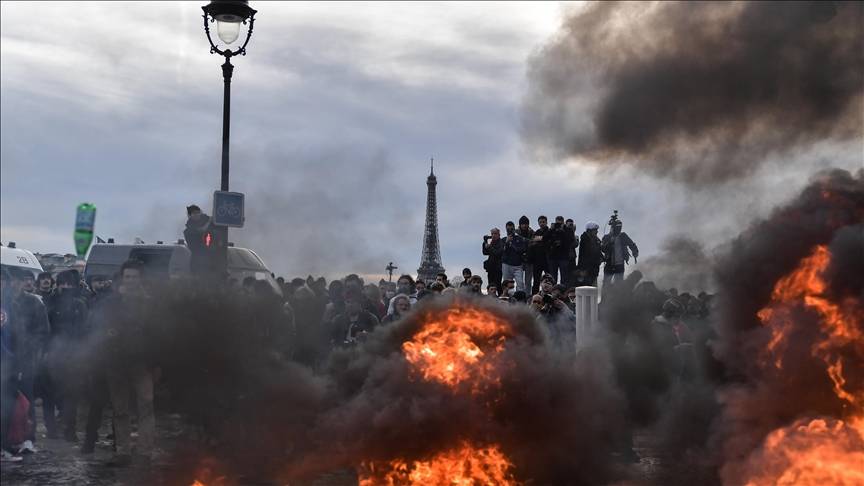 Quinta noche de protestas en Francia deja 719 detenidos
