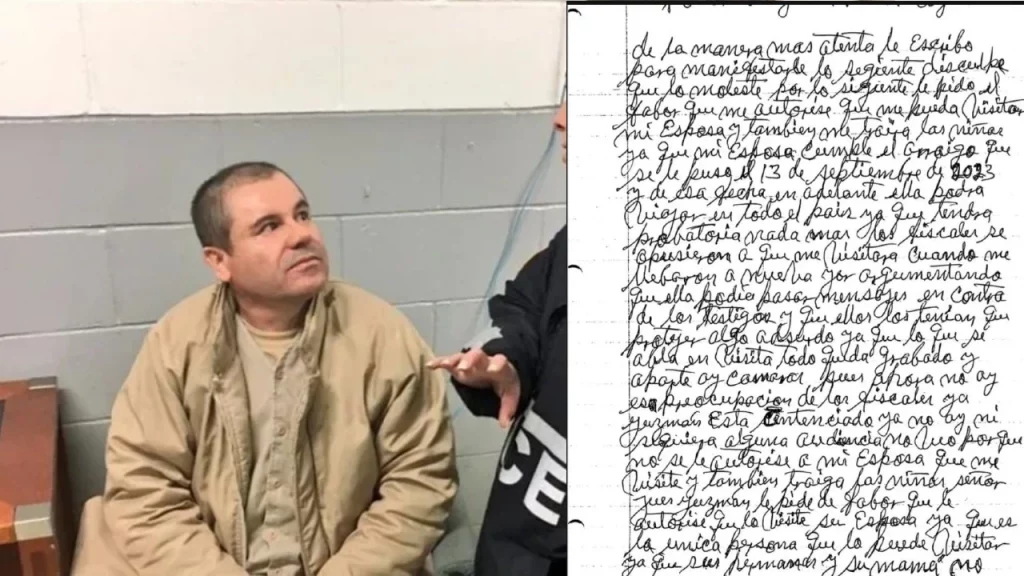 A través de una carta, el famoso capo criminal, Joaquín "El Chapo" Guzmán solicitó al juez Cogan que su esposa e hijas lo puedan visitar.