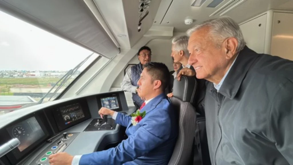 El presidente AMLO se mostró contento de poder realizar esta inauguración de la primera parte del Tren Interurbano México-Toluca