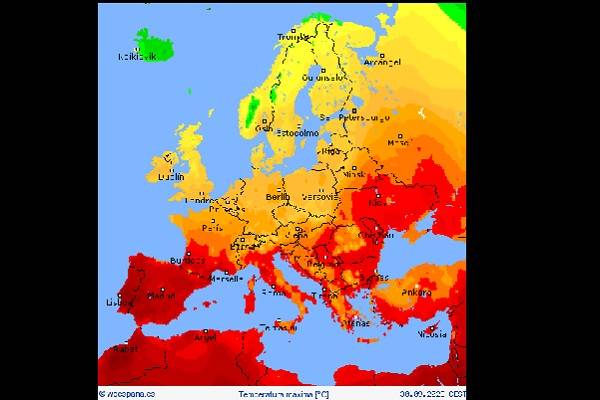 Monito climático de la Unión Europea señala las más altas temperaturas de verano registradas en hemisferio norte. Quizá el año más caluroso de la humanidad