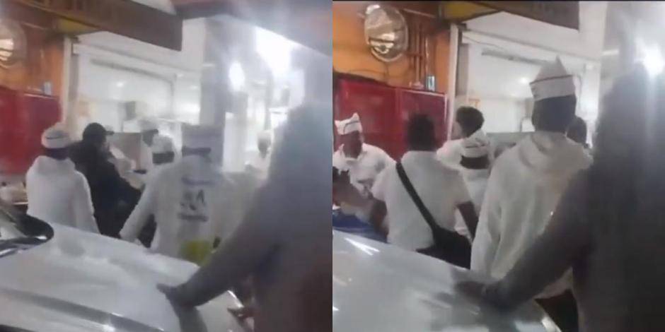 Video: Meseros de la Taquería “Borrego Viudo” golpean a comensales; esto pasó