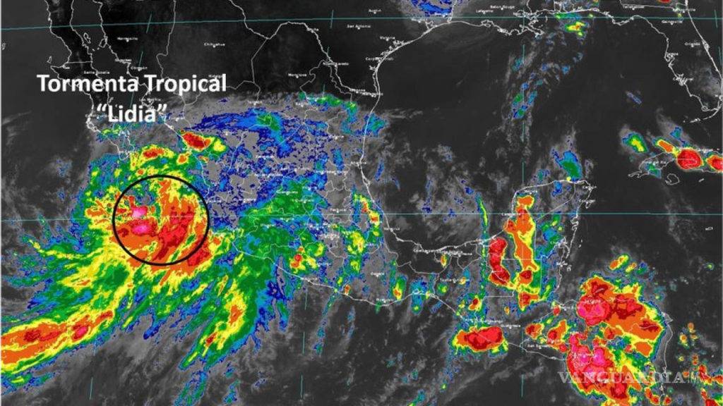 Se fortalece “Lidia” a huracán categoría 4; alerta en Colima y Jalisco