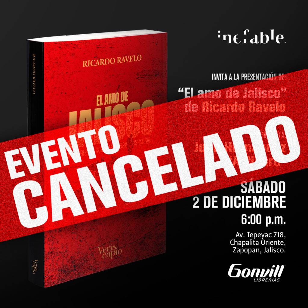 Cancelan presentación del libro "El amo de Jalisco"; acusan a Alfaro de censura