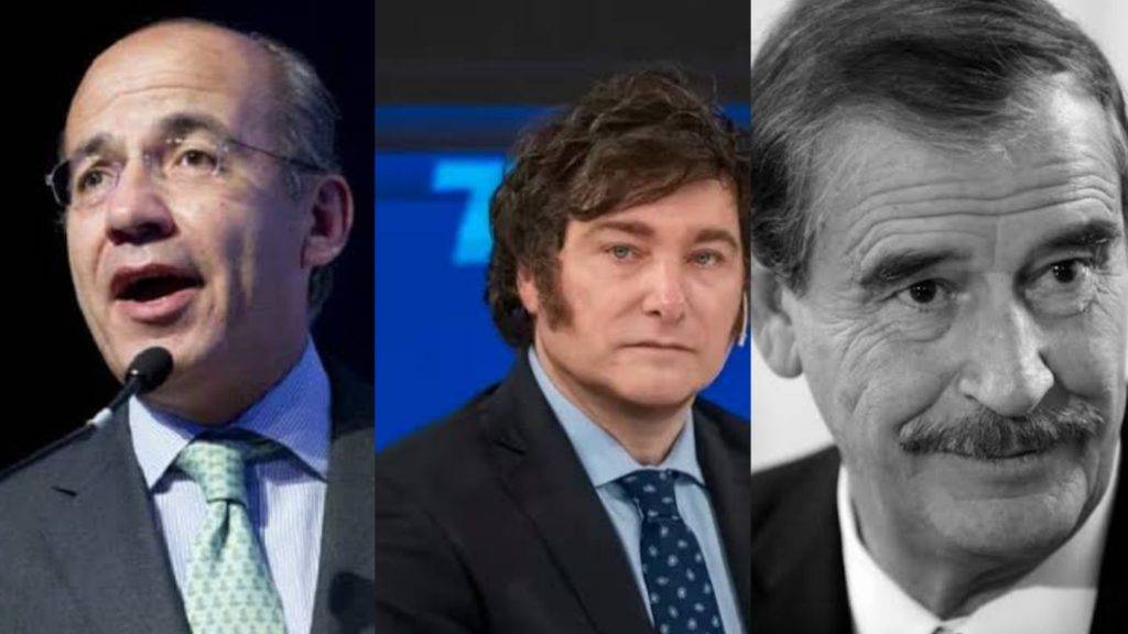 Fox y Calderón arropan al ultraderechista Javier Milei para la presidencia de Argentina 