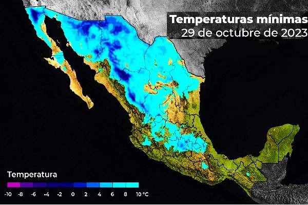 Frente Frío 12 estacionario recorrerá la Península de Yucatán. Frente Frío 13, se aproxima al noroeste de México. Rachas de viento muy fuertes y lluvias