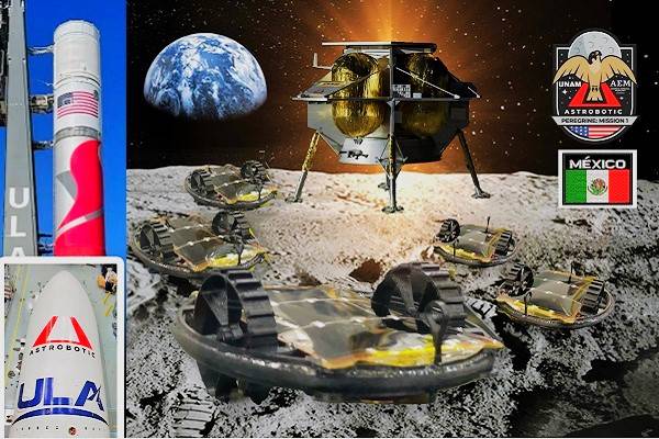 Cinco micro robots desarrollados, con tecnología orgullosamente de México en proyecto “Colmena”, primera misión mexicana a la superficie lunar