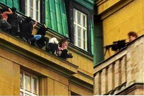 En Praga, confirman 11 muertos, incluido el francotirador. Alrededor de 30 personas sufrieron heridas, nueve de ellas graves. Luto