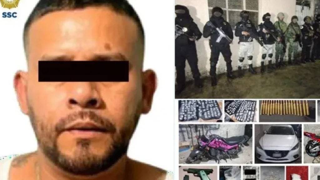 Autoridades de la Ciudad de México apoyaron a la Guardia Nacional y a la FGJ-CDMX para detener a un líder de una célula criminal en Tláhuac.