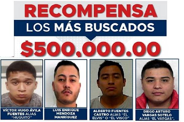 Fiscalía de la Ciudad de México publicó cuatro acuerdos para ofrecer recompensa por tres líderes de la Unión Tepito y un líder de Los Molina