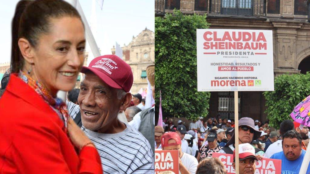 Arropada por miles de sus simpatizantes, Claudia Sheinbaum, prometió continúar con el legado del presidente, López Obrador, y la 4T.