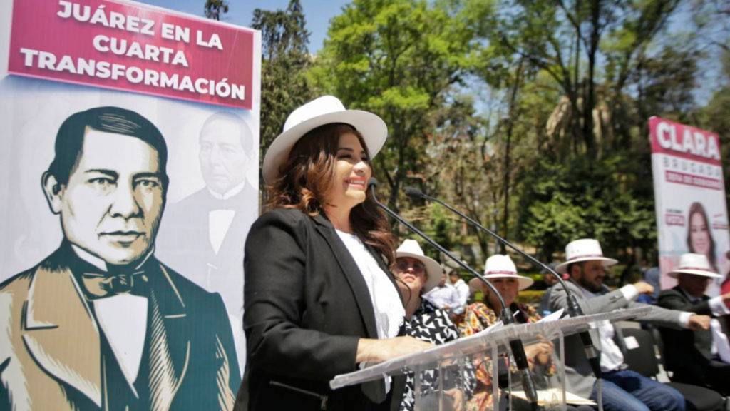 Clara Brugada destaca legado político de Benito Juárez durante homenaje por su natalicio