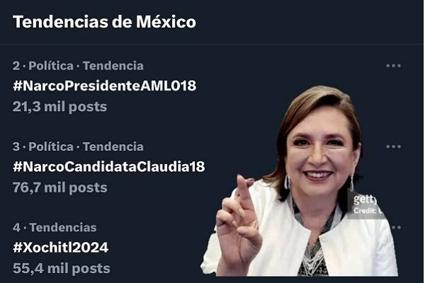 Tuiteros en favor de Xóchitl eran 3 mil al 1 de enero de 2024. ¿Cómo que llegó a 38.1 millones?: Precios bajos de bots argentinos, españoles y colombianos