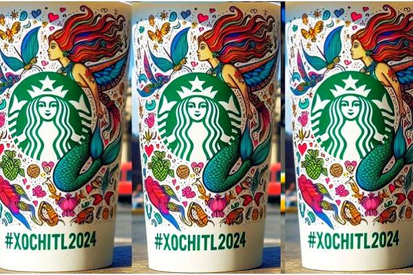 Starbucks se deslinda de vasos promocionales de derechista Xóchitl Gálvez y niega que se hayan hecho en la empresa. No hace propaganda para ningún partido