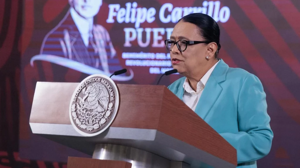 La titular de la SSPC, Rosa Icela Rodríguez, señaló que el poder judicial está descartado hechos que vinculan al supuesto miembro del CJNG con varios delitos.