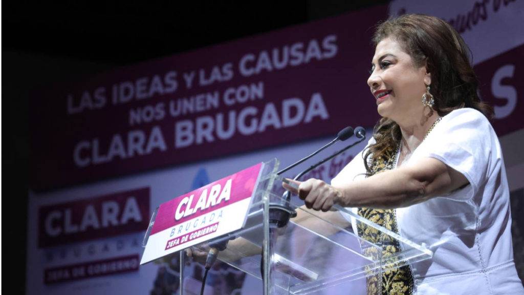 A unos días de que concluyan las campañas electorales, Clara Brugada, se dijo confiada en un triunfo contundente para el 2 de junio.