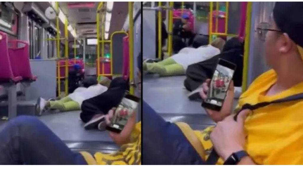 A través de redes sociales se compartió un video en el que se puede ver a pasajeros de la Línea 6 del Metrobús resguardarse de una balacera. 