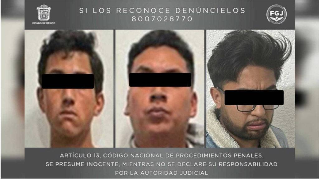 Las autoridades señalaron que los tres sujetos forman parte de una célula de La Familia Michoacana que opera en el EdoMéx. 
