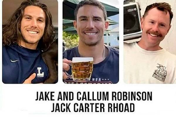 Baja California, desaparecidos surfistas australianos Jake y Callum Robinson y Jack Carter de EE.UU en el municipio de Ensenada. Continúan indagatorias