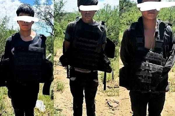 Sonora, en dos operativos se logró la detención de 19 personas dedicadas a la delincuencia organizada. Liberan secuestrados. Incautan armas y equipo táctico