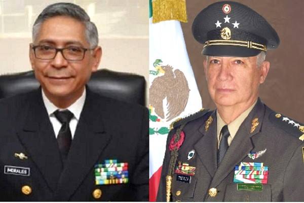 Sheinbaum reconoció trabajo y entrega del General Cresencio Sandoval en Sedena y del Almirante Rafael Ojeda en Semar en gobierno de AMLO