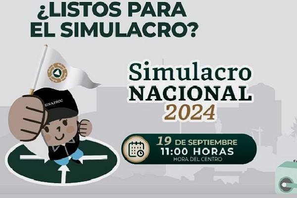 11 entidades en alertamiento por simulacro de sismos 7.5 por medio de más de 14 mil altavoces. Resto de entidades será conforme a riesgos locales