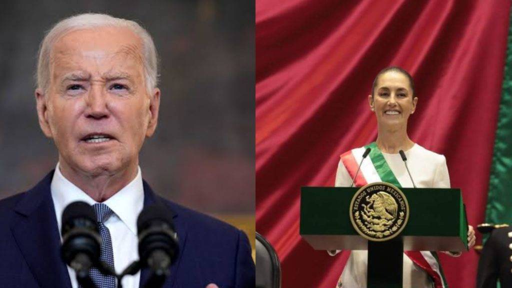  "México y Estados Unidos son socios fuertes y vecinos cercanos", afirmó Biden tras felicitar a la presidenta, Claudia Sheinbaum.