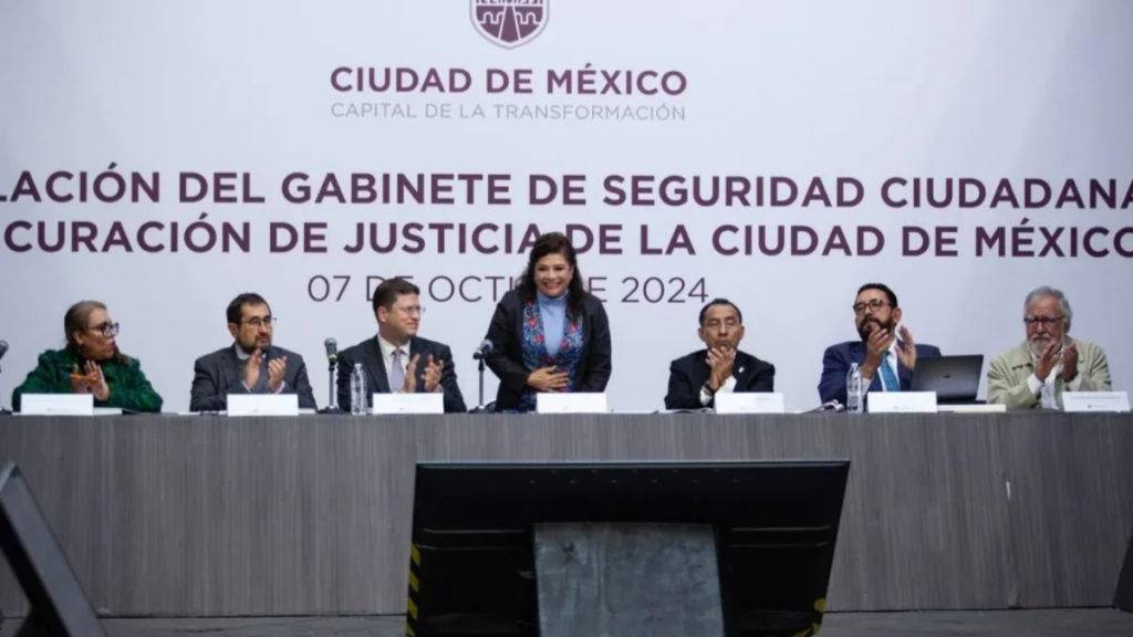 Clara Brugada aseguró que el nuevo Gabinete de Seguridad de la Ciudad de México reforzará las acciones para garantizar la paz.