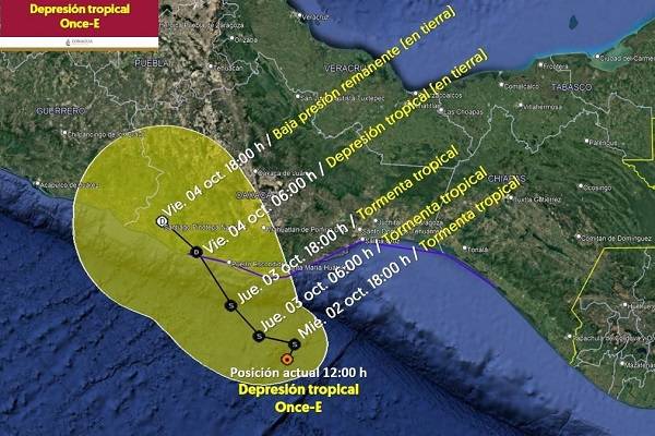 Se esperan lluvias intensas en Oaxaca y Guerrero. Mantenerse lejos de los cauces de ríos, ubicarse en lugares altos o buscar refugio: Sheinbaum