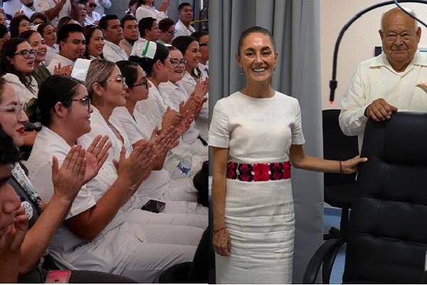 Sheinbaum inaugura hospital en Mulegé, BCS. "Salud Casa por Casa", visitas medico domiciliarias para siempre. Farmacias Bienestar junto a Bancos Bienestar