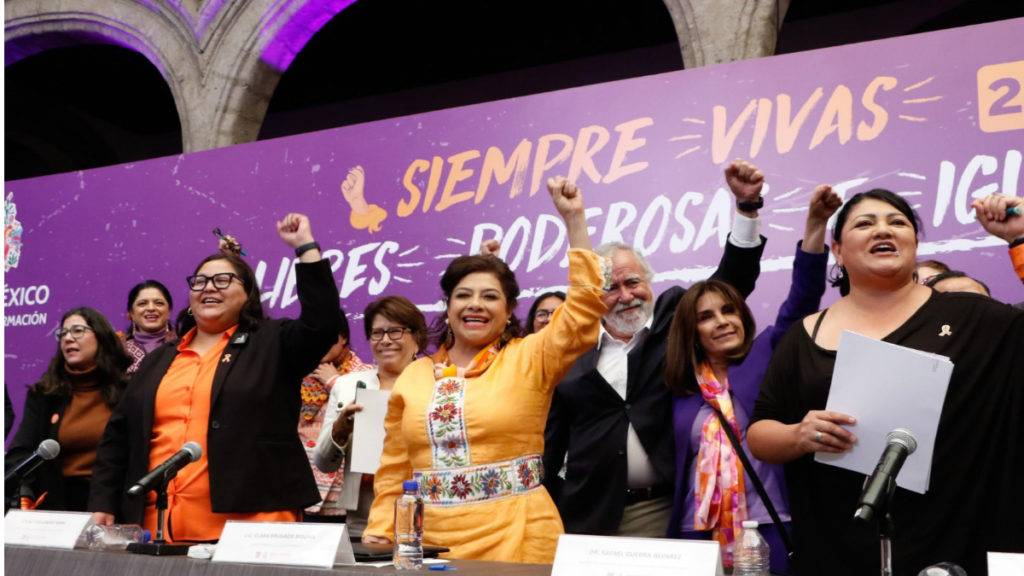 En el marco del Día Internacional de la Eliminación de la Violencia contra la Mujer, Clara Brugada lanza la estrategia "Siempre Vivas".