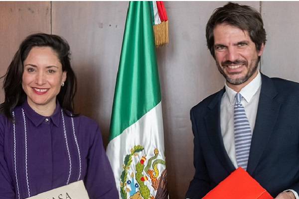 Claudia Curiel de Cultura de México y Ernest Urtasun ministro de Cultura de España se reunieron en el Museo de Antropología. Intensa agenda de intercambio