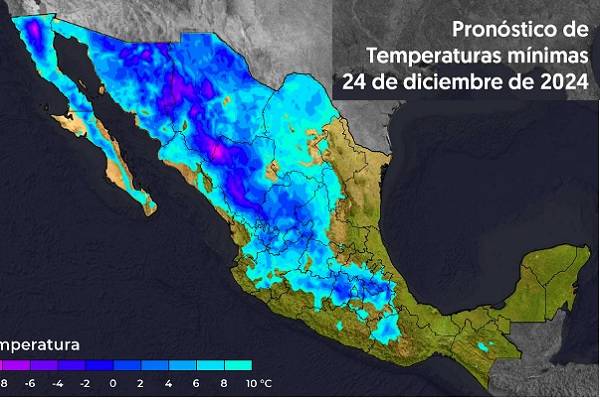 Frío y nieve o aguanieve en montañas como Ajusco, Cofre de Perote, Iztaccíhuatl, La Malinche, Nevado de Toluca, Pico de Orizaba, Popocatépetl y Sierra Negra