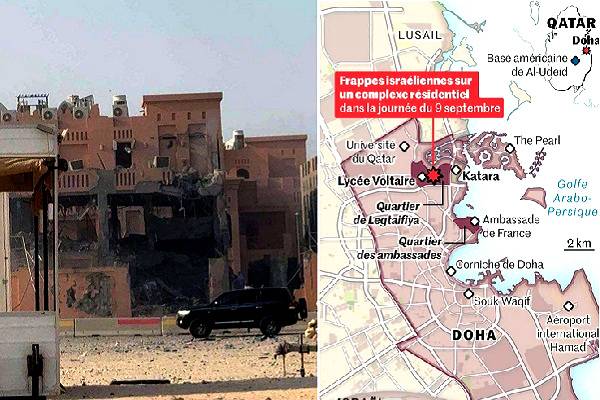 10 bombas de incursión sobre Doha. Israel reconoce fracaso de misión. Liderazgo de Hamás se salva de milagro. Arabia Saudita condena ataque