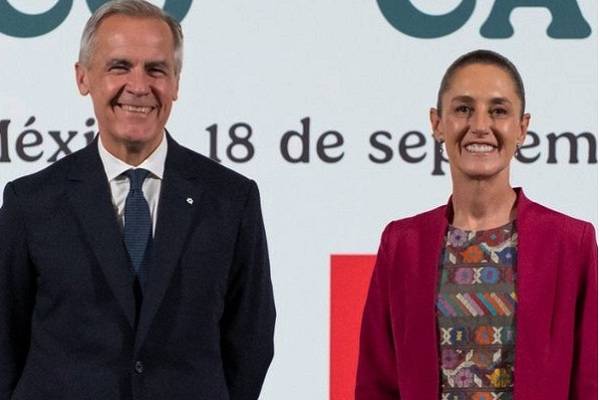 Declaración conjunta México y Canadá. Plan de acción 2025-2028. Sheinbaum y Carney se comprometen a fortalecer tratado trilateral con EE.UU
